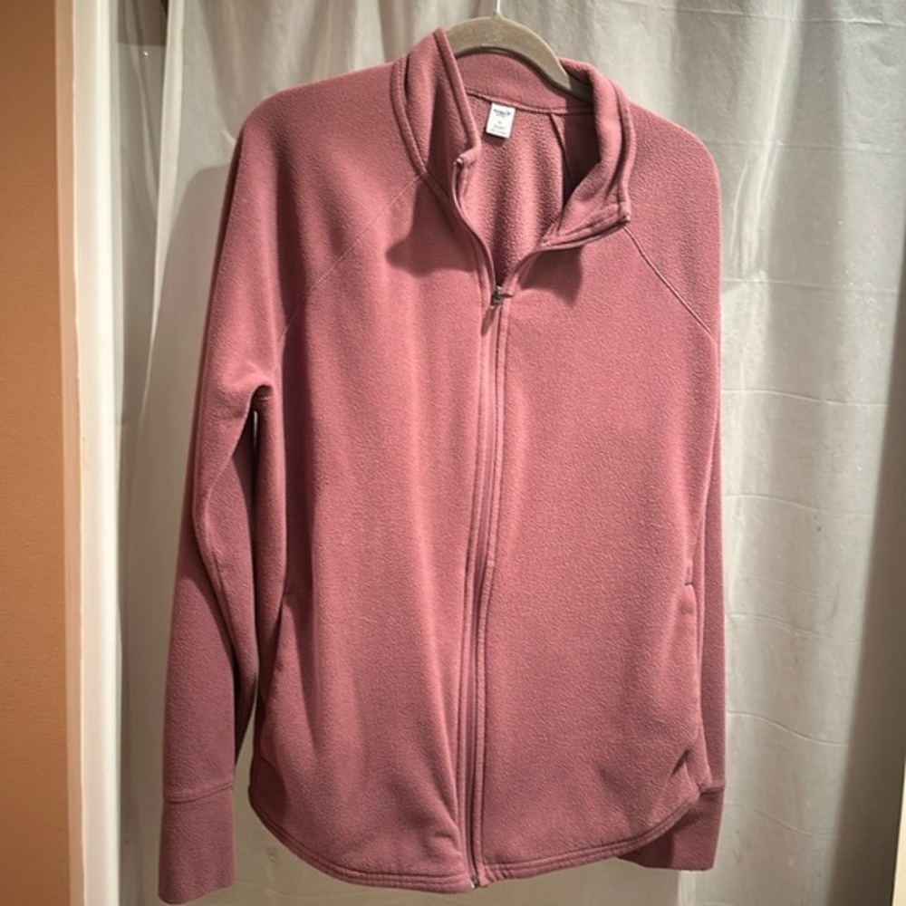Old Navy Pink Fleece Zip Jacket Size XL